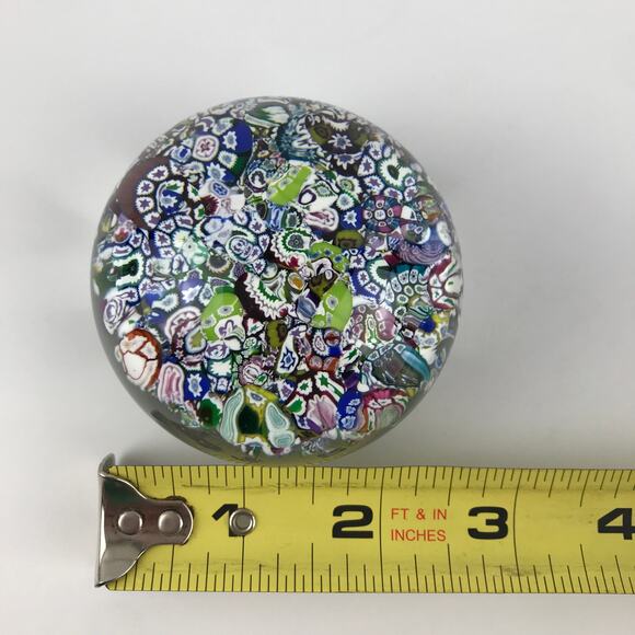 Perthshire PP19 1974 Scrambled End-of-Day Millefiori Vintage LE Paperweight - Picture 7 of 13